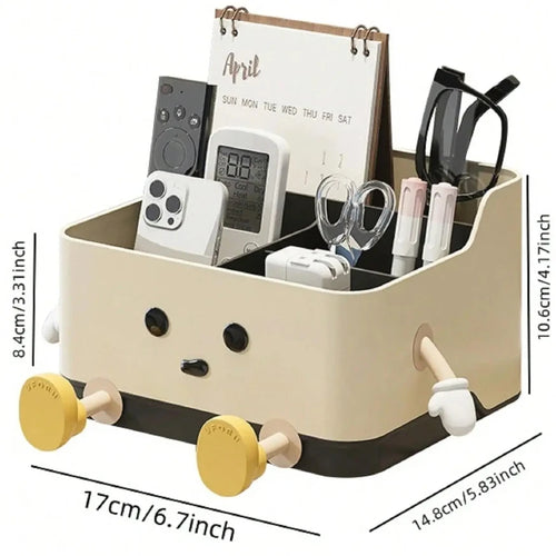 1-Piece Multifunctional Desktop Storage Box, Cosmetic Organizer & Display Shelf