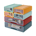 Stackable Office Storage Box with 6 Drawers, Plastic Desktop Drawer Organizer for Home & Office